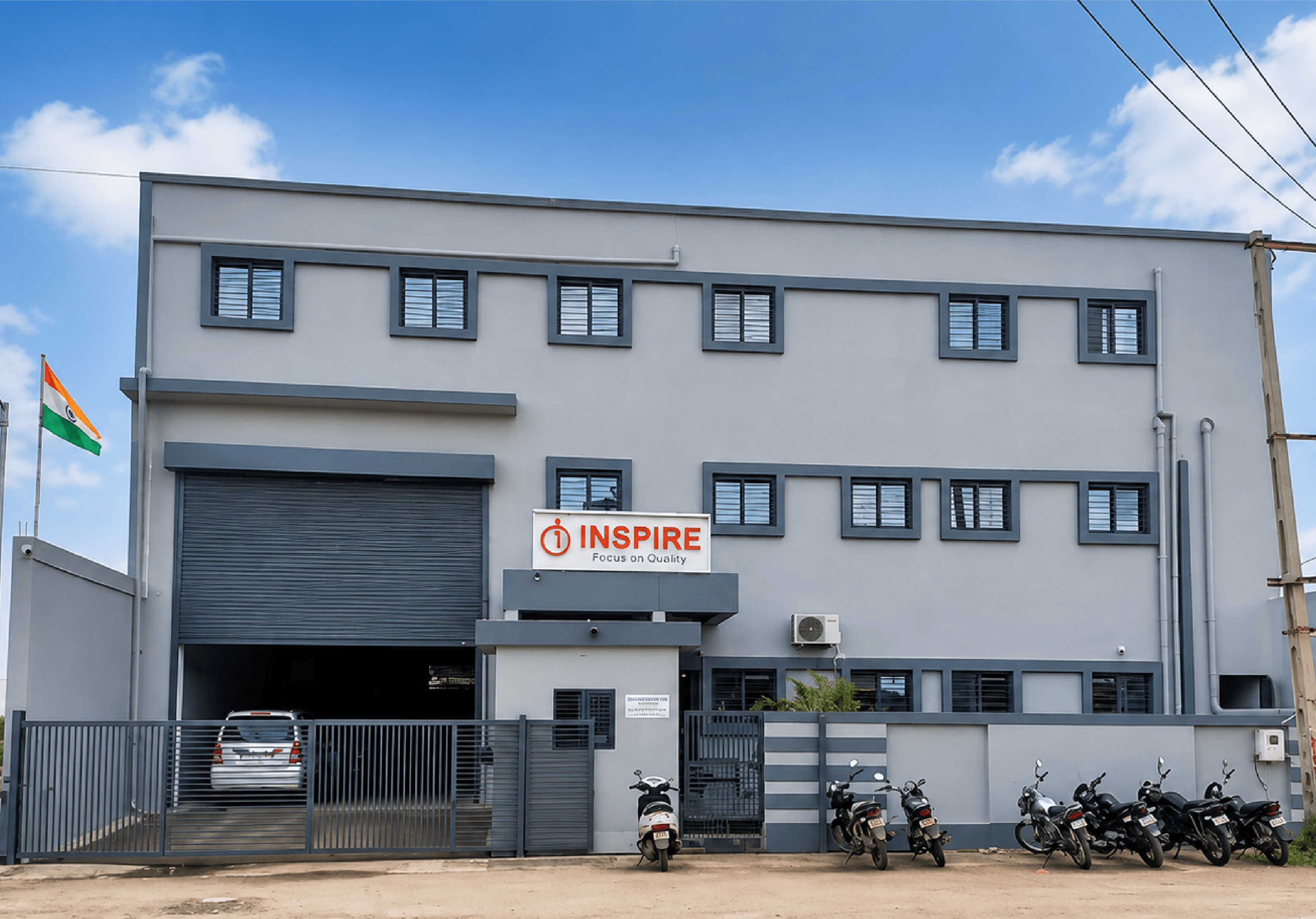 Inspire Engineers rubber molding machine manufacturing facility in Ahmedabad